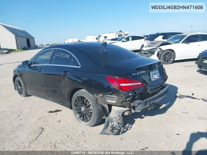 2017 Mercedes-Benz Cla 250 4Matic VIN: WDDSJ4GB2HN471608 Lot: 12595718