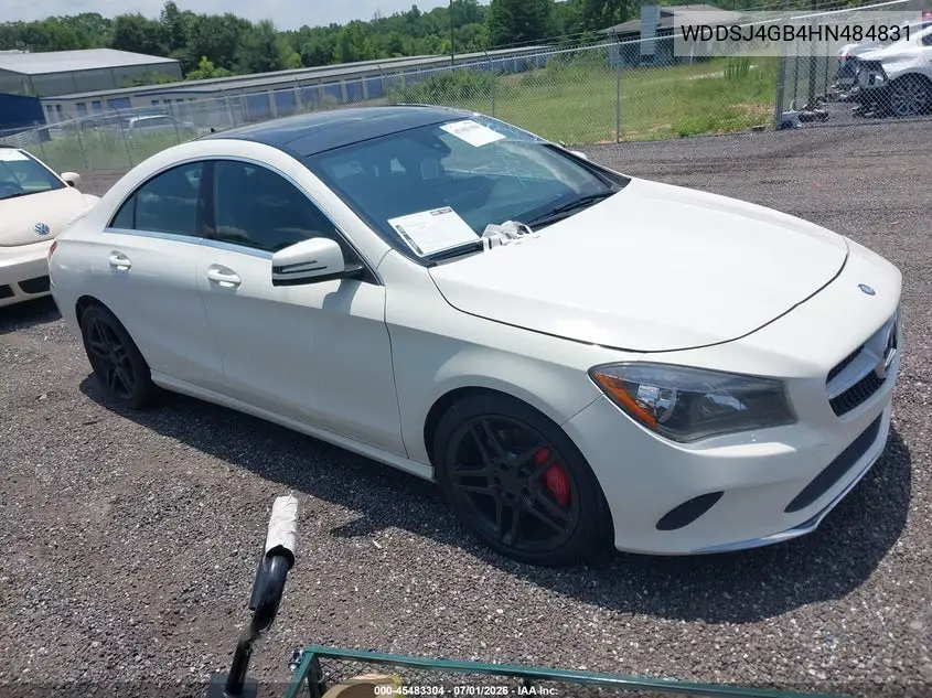 2017 Mercedes-Benz Cla 250 4Matic VIN: WDDSJ4GB4HN484831 Lot: 45483304