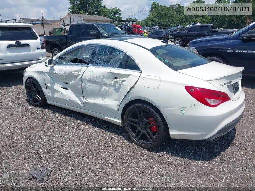 2017 Mercedes-Benz Cla 250 4Matic VIN: WDDSJ4GB4HN484831 Lot: 45483304