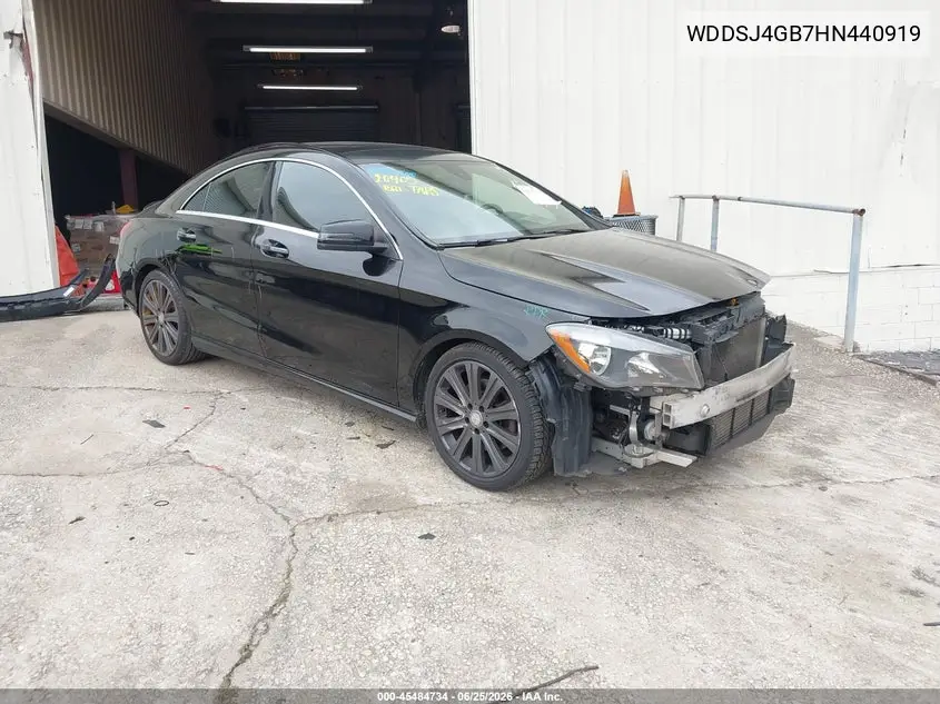 2017 Mercedes-Benz Cla 250 4Matic VIN: WDDSJ4GB7HN440919 Lot: 45484734