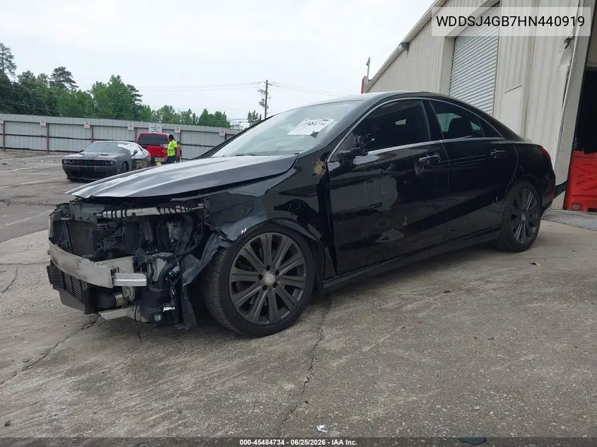 2017 Mercedes-Benz Cla 250 4Matic VIN: WDDSJ4GB7HN440919 Lot: 45484734