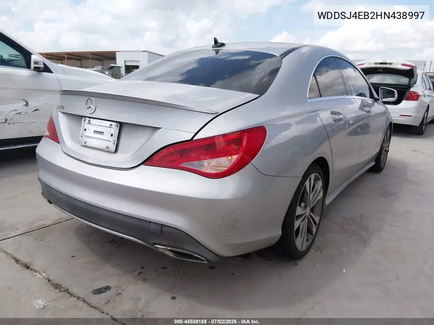 2017 Mercedes-Benz Cla 250 VIN: WDDSJ4EB2HN438997 Lot: 45508188