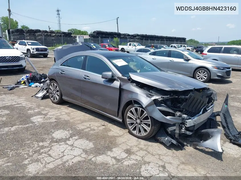 2017 Mercedes-Benz Cla 250 4Matic VIN: WDDSJ4GB8HN423160 Lot: 45512501