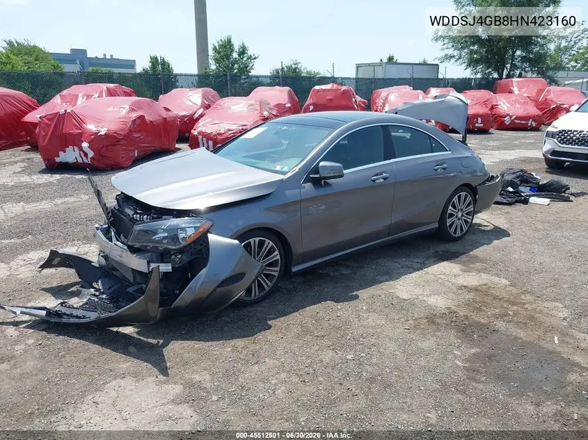 2017 Mercedes-Benz Cla 250 4Matic VIN: WDDSJ4GB8HN423160 Lot: 45512501