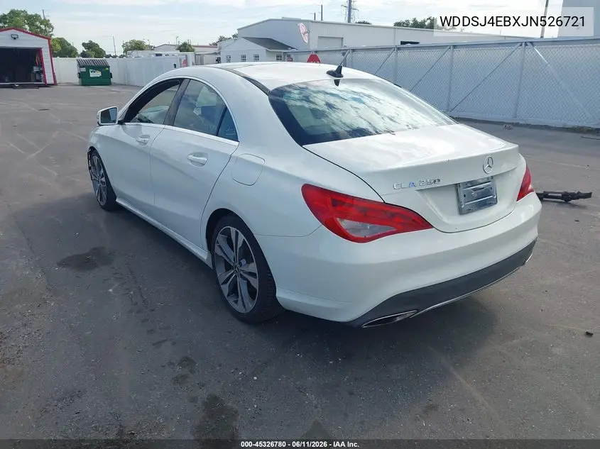 2018 Mercedes-Benz Cla 250 VIN: WDDSJ4EBXJN526721 Lot: 45326780
