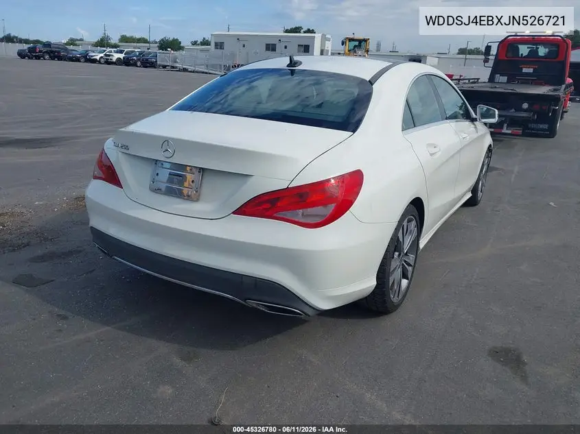 2018 Mercedes-Benz Cla 250 VIN: WDDSJ4EBXJN526721 Lot: 45326780