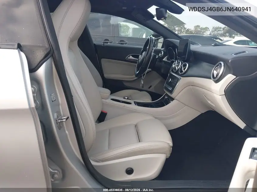 2018 Mercedes-Benz Cla 250 4Matic VIN: WDDSJ4GB6JN640941 Lot: 45336535