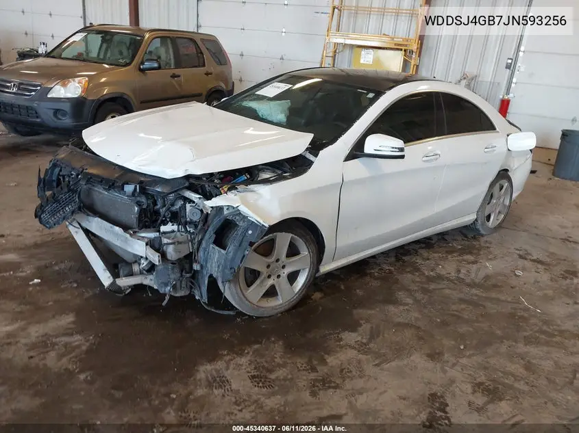 2018 Mercedes-Benz Cla 250 4Matic VIN: WDDSJ4GB7JN593256 Lot: 45340637