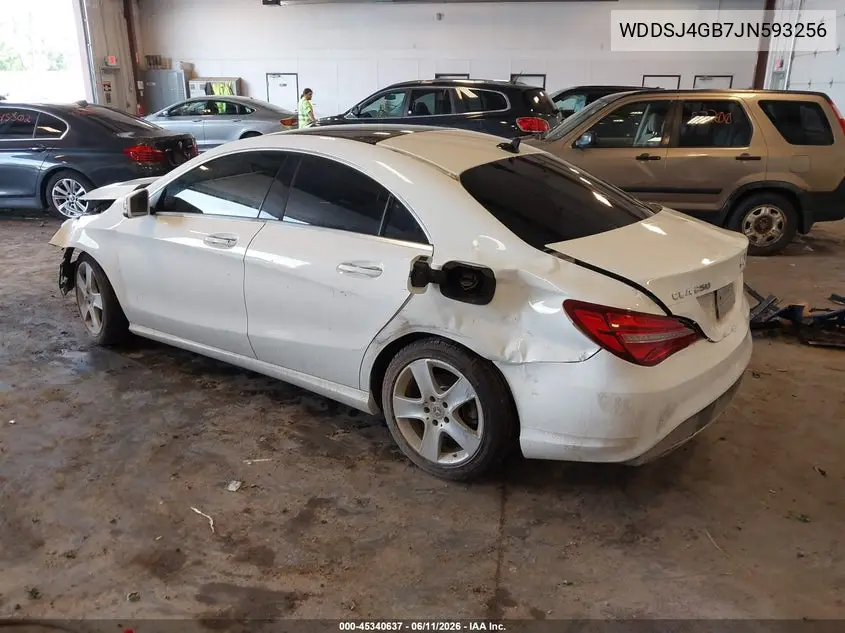 2018 Mercedes-Benz Cla 250 4Matic VIN: WDDSJ4GB7JN593256 Lot: 45340637