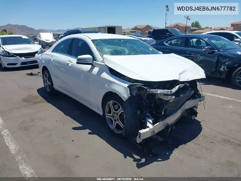 2018 Mercedes-Benz Cla 250 VIN: WDDSJ4EB6JN677782 Lot: 45354671