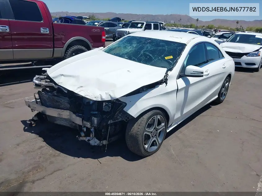 2018 Mercedes-Benz Cla 250 VIN: WDDSJ4EB6JN677782 Lot: 45354671