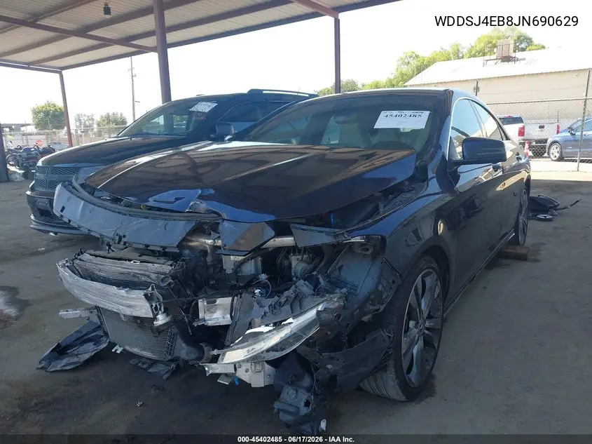 2018 Mercedes-Benz Cla 250 VIN: WDDSJ4EB8JN690629 Lot: 45402485