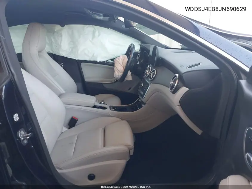 2018 Mercedes-Benz Cla 250 VIN: WDDSJ4EB8JN690629 Lot: 45402485