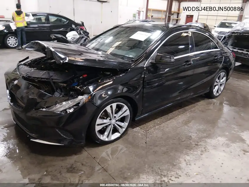 2018 Mercedes-Benz Cla 250 VIN: WDDSJ4EB0JN500886 Lot: 45500784