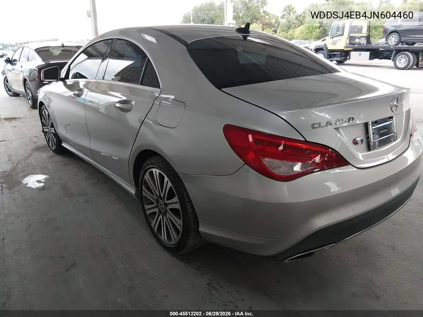 2018 Mercedes-Benz Cla 250 VIN: WDDSJ4EB4JN604460 Lot: 45512202