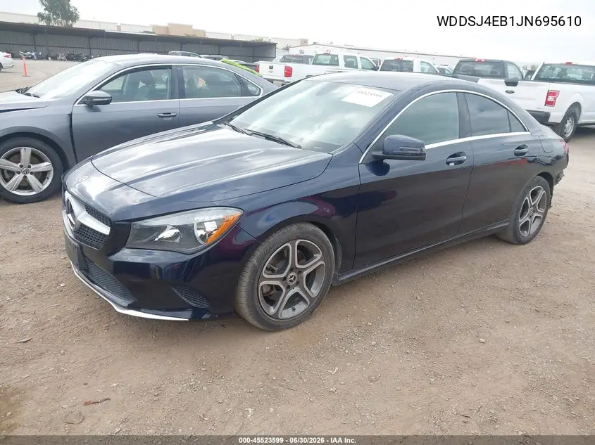 2018 Mercedes-Benz Cla 250 VIN: WDDSJ4EB1JN695610 Lot: 45523599
