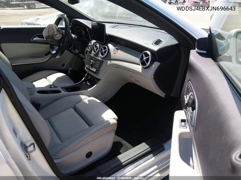 2018 Mercedes-Benz Cla 250 VIN: WDDSJ4EBXJN696643 Lot: 45524022