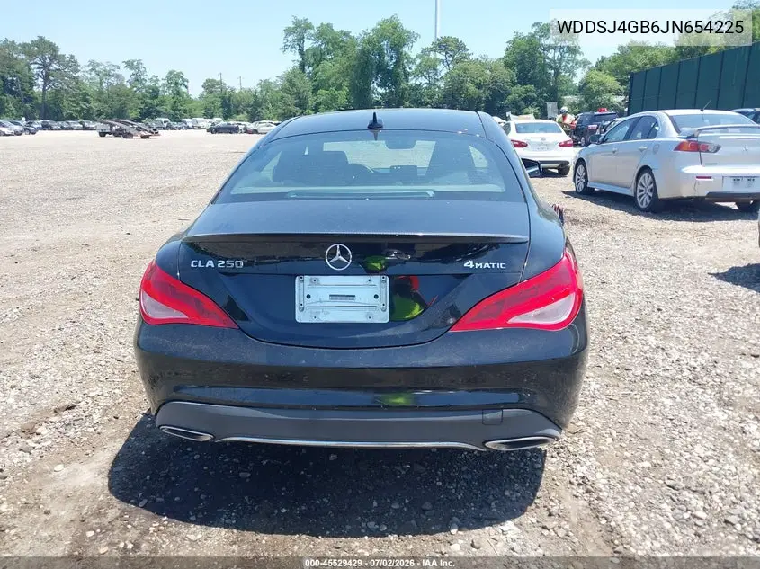 2018 Mercedes-Benz Cla 250 4Matic VIN: WDDSJ4GB6JN654225 Lot: 45529429