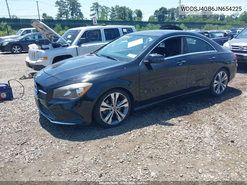 2018 Mercedes-Benz Cla 250 4Matic VIN: WDDSJ4GB6JN654225 Lot: 45529429
