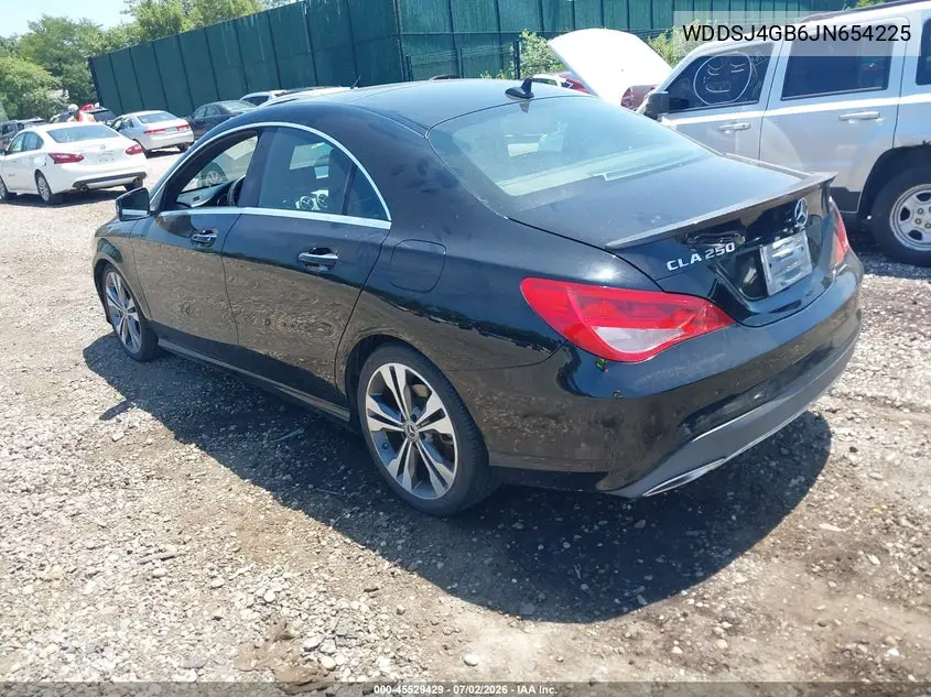 2018 Mercedes-Benz Cla 250 4Matic VIN: WDDSJ4GB6JN654225 Lot: 45529429