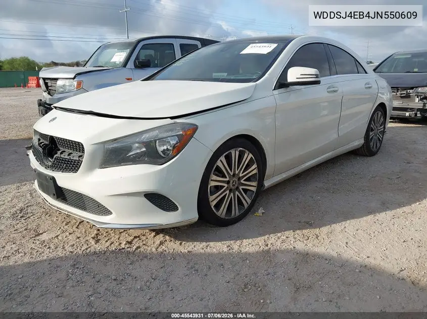 2018 Mercedes-Benz Cla 250 VIN: WDDSJ4EB4JN550609 Lot: 45543931