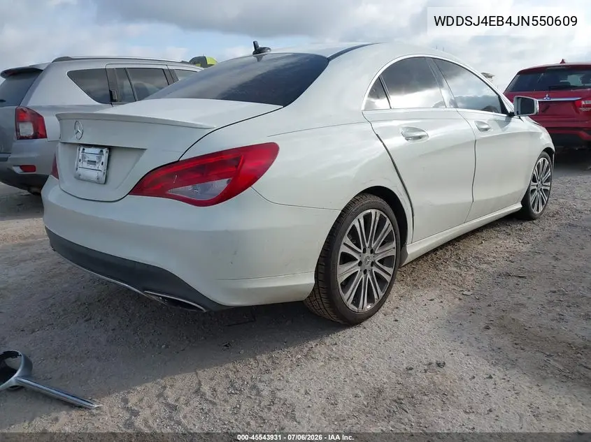 2018 Mercedes-Benz Cla 250 VIN: WDDSJ4EB4JN550609 Lot: 45543931