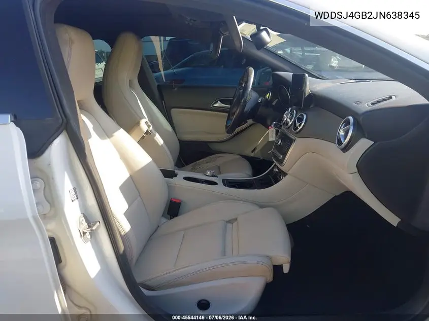 2018 Mercedes-Benz Cla 250 4Matic VIN: WDDSJ4GB2JN638345 Lot: 45544146
