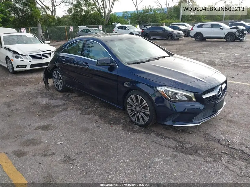 2018 Mercedes-Benz Cla 250 VIN: WDDSJ4EBXJN602213 Lot: 45605166