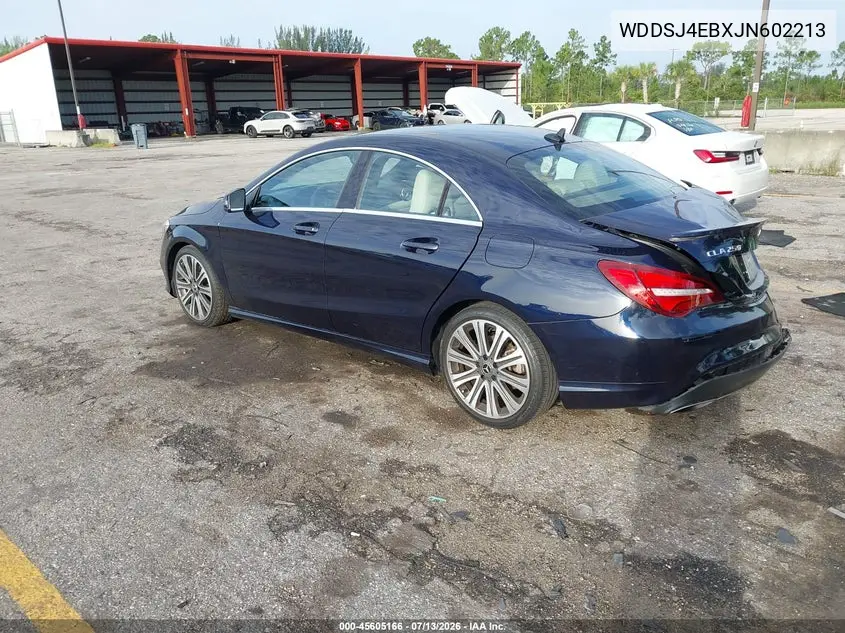2018 Mercedes-Benz Cla 250 VIN: WDDSJ4EBXJN602213 Lot: 45605166