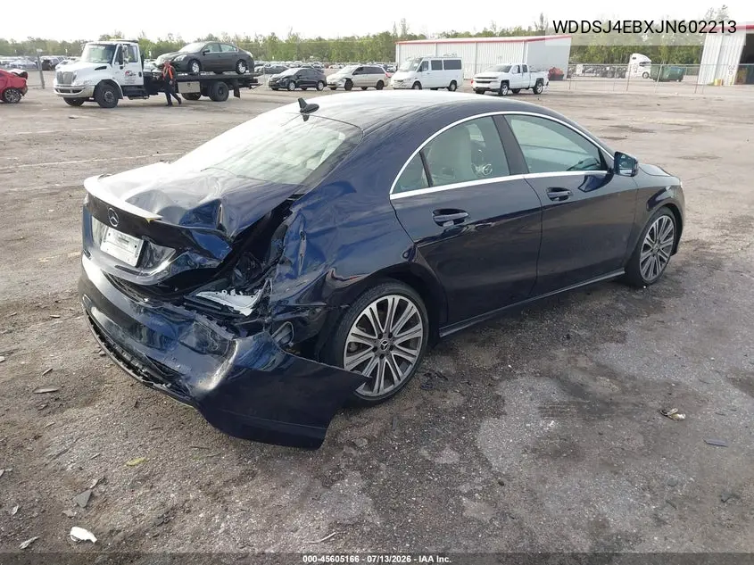 2018 Mercedes-Benz Cla 250 VIN: WDDSJ4EBXJN602213 Lot: 45605166