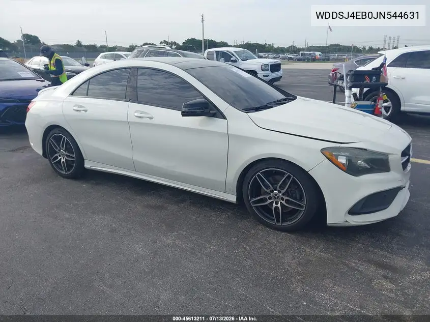 2018 Mercedes-Benz Cla 250 VIN: WDDSJ4EB0JN544631 Lot: 45613211