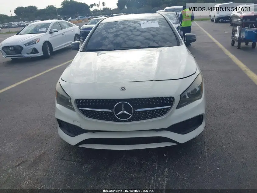 2018 Mercedes-Benz Cla 250 VIN: WDDSJ4EB0JN544631 Lot: 45613211