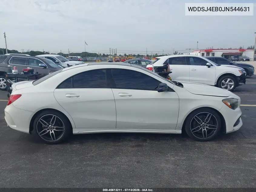 2018 Mercedes-Benz Cla 250 VIN: WDDSJ4EB0JN544631 Lot: 45613211