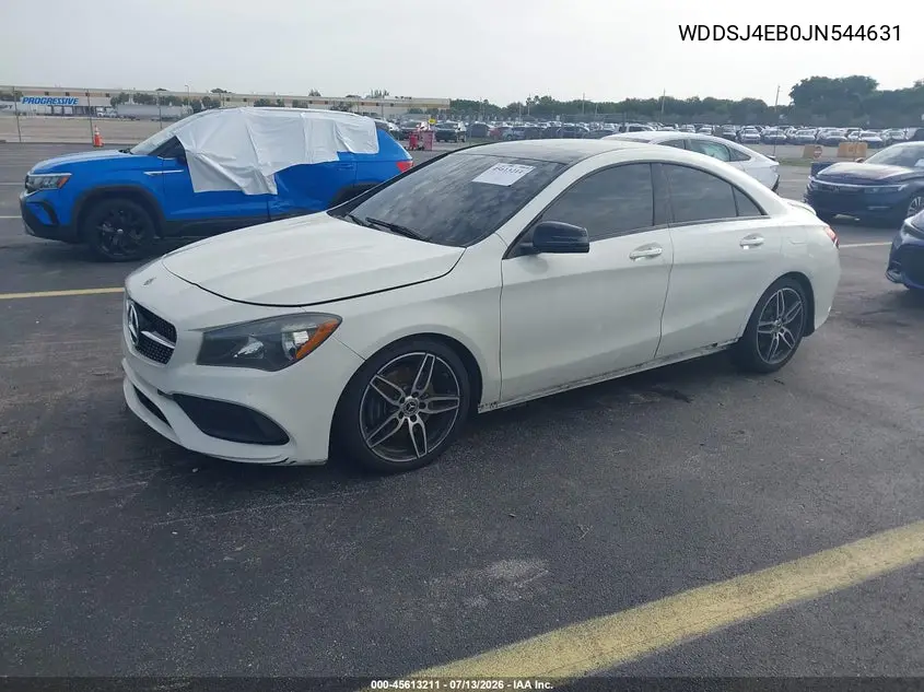 2018 Mercedes-Benz Cla 250 VIN: WDDSJ4EB0JN544631 Lot: 45613211
