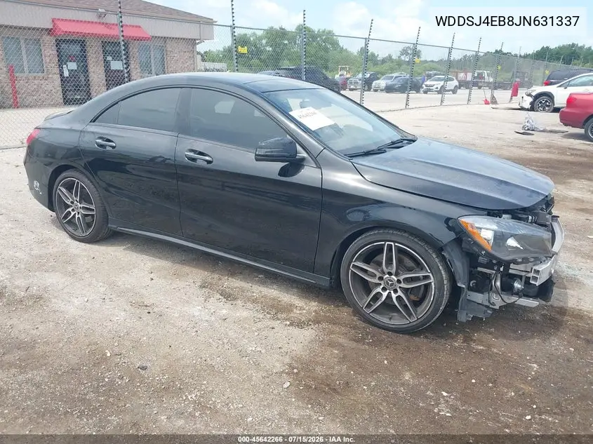 2018 Mercedes-Benz Cla 250 VIN: WDDSJ4EB8JN631337 Lot: 45642266