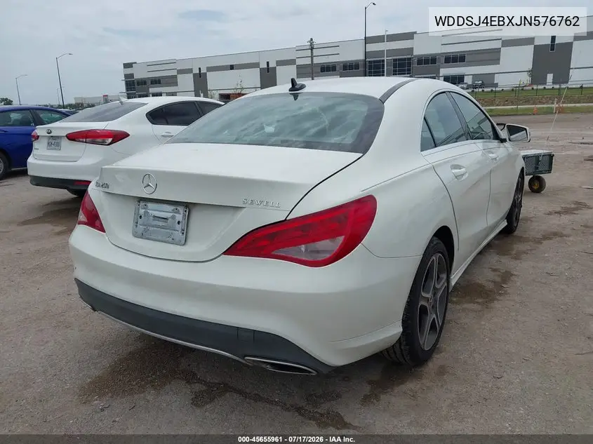 2018 Mercedes-Benz Cla 250 VIN: WDDSJ4EBXJN576762 Lot: 45655961