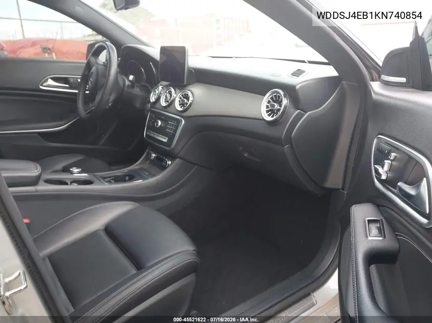 2019 Mercedes-Benz Cla 250 VIN: WDDSJ4EB1KN740854 Lot: 45521622