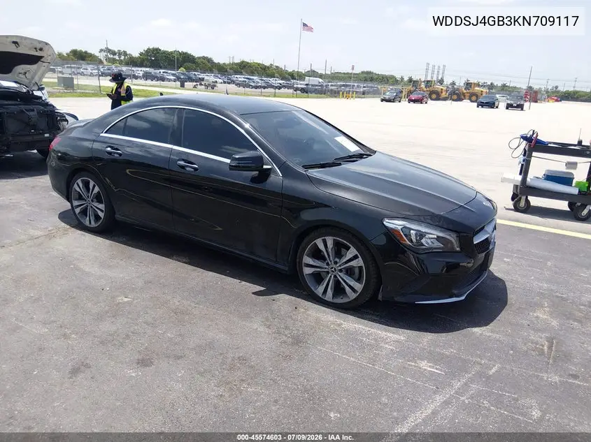 2019 Mercedes-Benz Cla 250 4Matic VIN: WDDSJ4GB3KN709117 Lot: 45574603