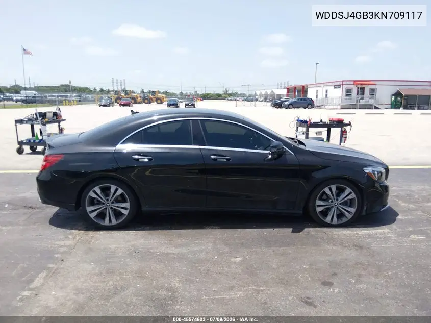 2019 Mercedes-Benz Cla 250 4Matic VIN: WDDSJ4GB3KN709117 Lot: 45574603