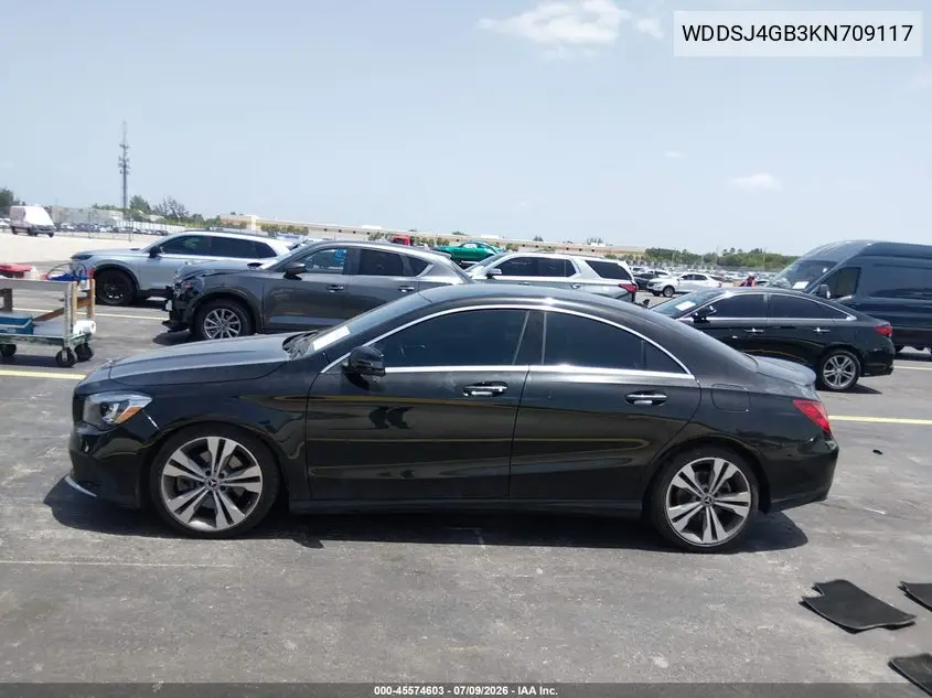 2019 Mercedes-Benz Cla 250 4Matic VIN: WDDSJ4GB3KN709117 Lot: 45574603