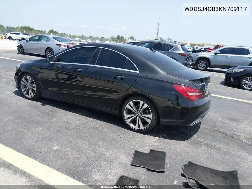 2019 Mercedes-Benz Cla 250 4Matic VIN: WDDSJ4GB3KN709117 Lot: 45574603