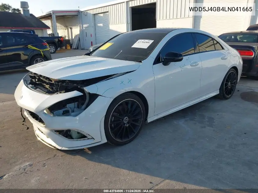 WDD5J4GB4LN041665 2020 Mercedes-Benz Cla 250