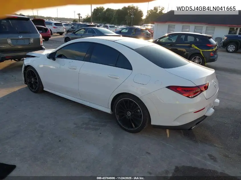 WDD5J4GB4LN041665 2020 Mercedes-Benz Cla 250