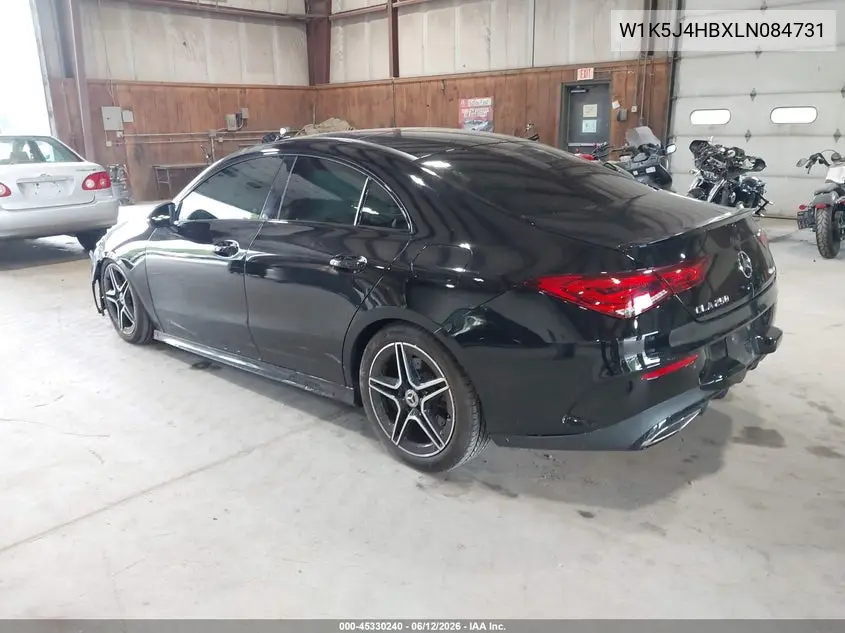 2020 Mercedes-Benz Cla 250 4Matic VIN: W1K5J4HBXLN084731 Lot: 45330240