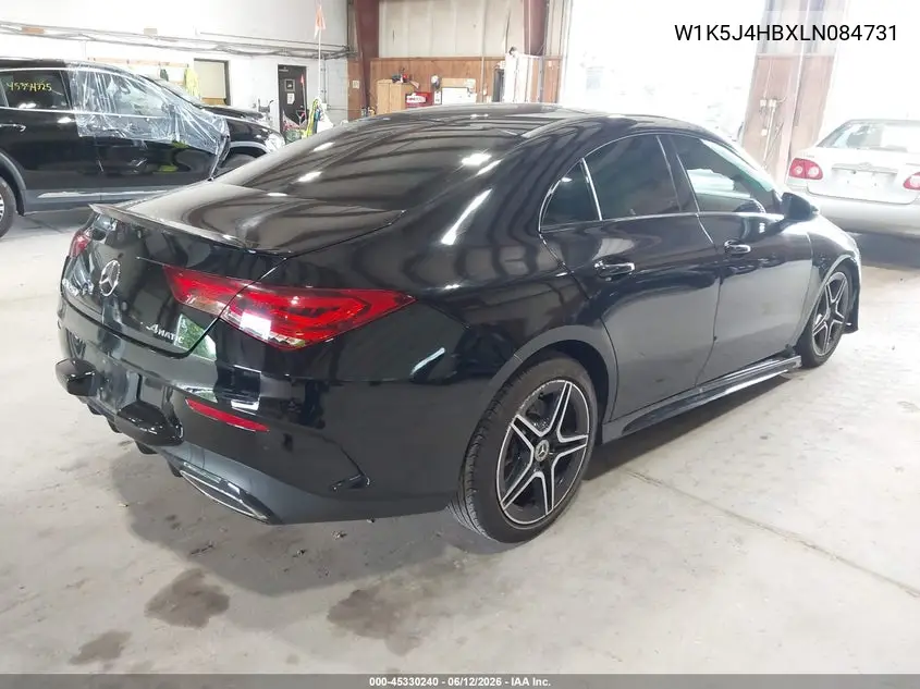 2020 Mercedes-Benz Cla 250 4Matic VIN: W1K5J4HBXLN084731 Lot: 45330240
