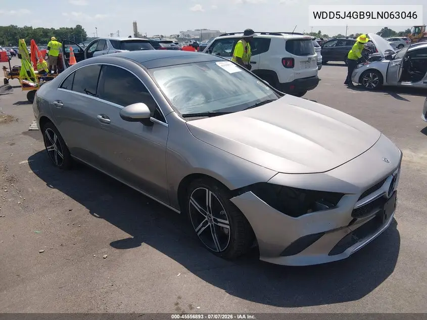 2020 Mercedes-Benz Cla 250 VIN: WDD5J4GB9LN063046 Lot: 45556893