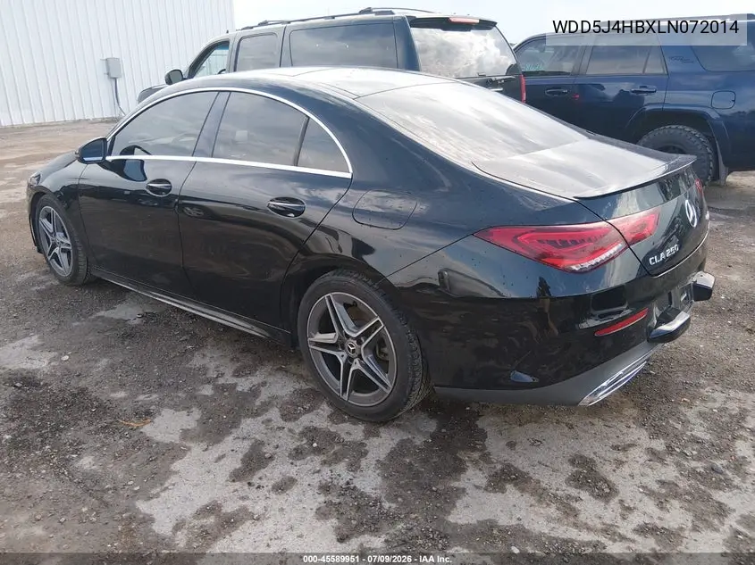 2020 Mercedes-Benz Cla 250 4Matic VIN: WDD5J4HBXLN072014 Lot: 45589951
