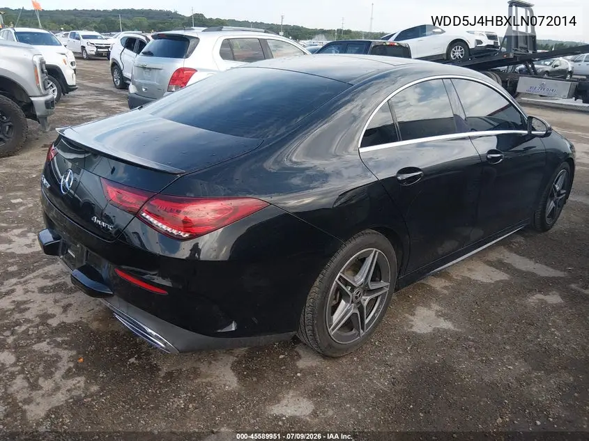 2020 Mercedes-Benz Cla 250 4Matic VIN: WDD5J4HBXLN072014 Lot: 45589951