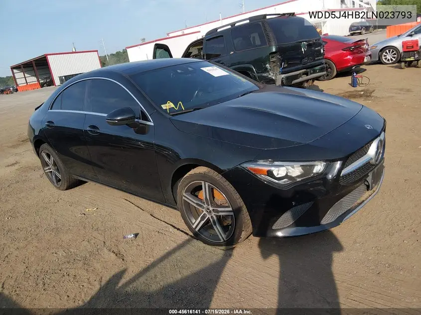 WDD5J4HB2LN023793 2020 Mercedes-Benz Cla 250 4Matic
