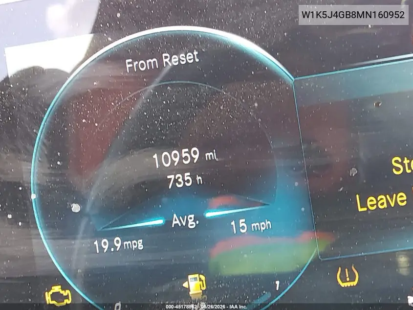 2021 Mercedes-Benz Cla 250 VIN: W1K5J4GB8MN160952 Lot: 45178862